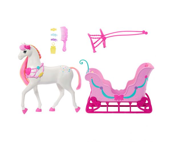 Barbie Spărgătorul de Nuci - Set Sanie de Iarnă cu Cal - Mattel