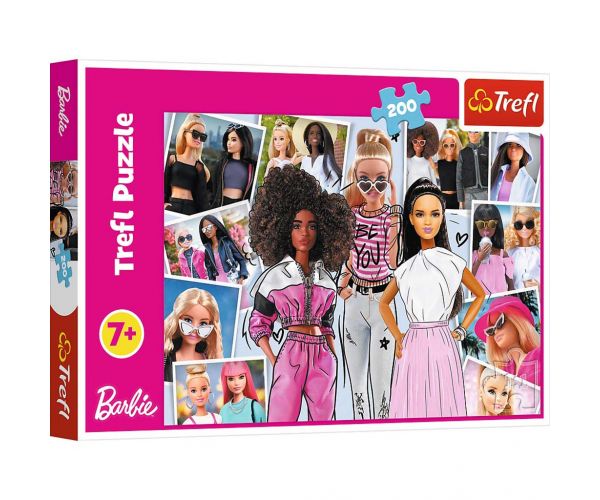 Barbie: The Movie - Barbie în lumea lui Mattel 200 bucăți puzzle - Trefl