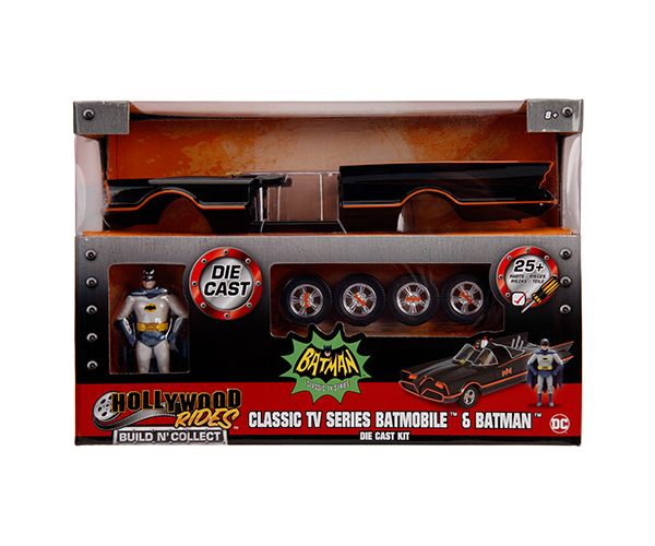 Batman: Animated Classic TV Batmobile összeszerelhető fém autó 1/24 - Simba Toys