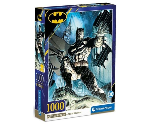 Batman HQC 1000 bucăți puzzle cu poster - Clementoni