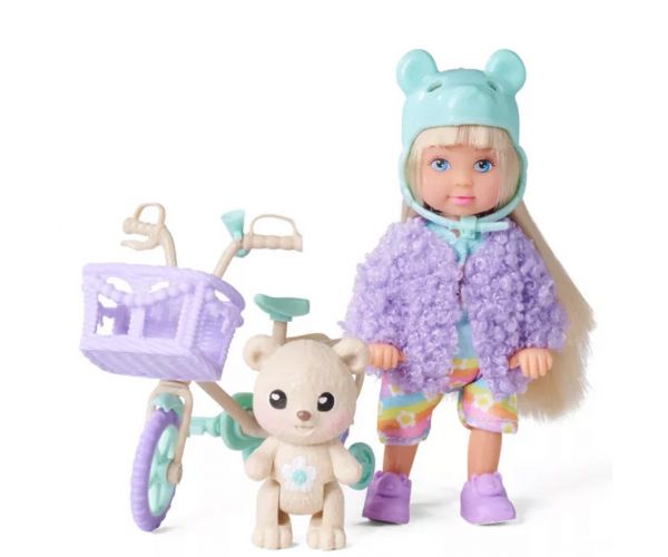 Evi Love: Teddy Bike – Set de joacă cu bicicletă - Simba Toys