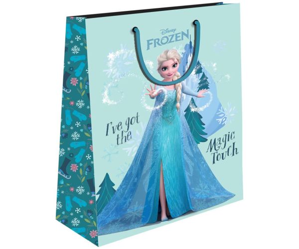 Luna: Disney Regatul de gheață geantă cu model Anna și Elza 33x45x12cm