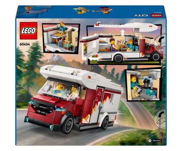 LEGO® City: Rulotă pentru vacanțe aventuroase (60454)