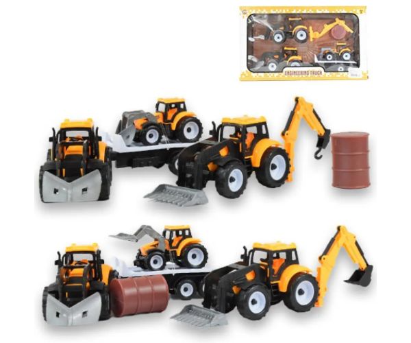 Engineering Truck: Set de mașini cu tractoare și butoi în două versiuni