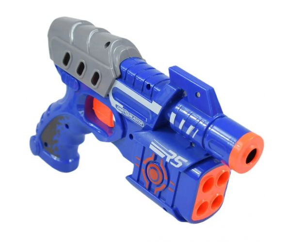 Dart Blaster: Armă manuală cu gloanțe de burete cu o distanță de tragere de 18 metri dimensiun 24 cm