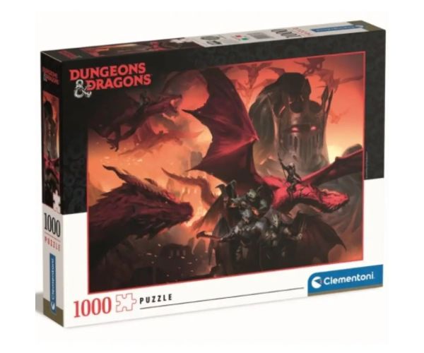 Dungeons & Dragons: Dragon rosu HQC 1000 bucăți puzzle - Clementoni