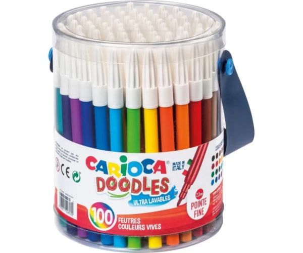 Joy 100 bucăți set marker colorat în găleată - Carioca