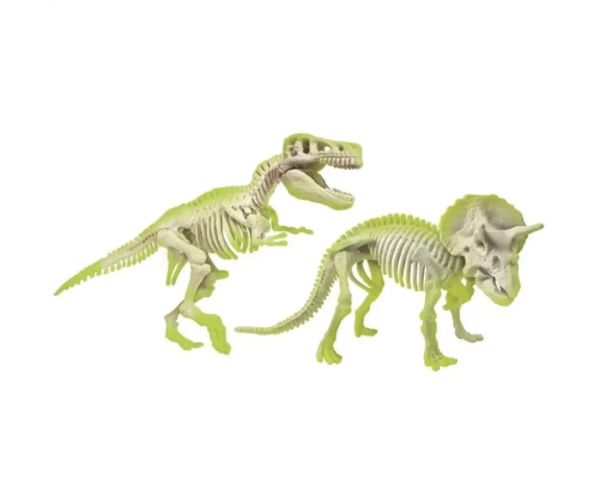 Science&Play: Archeofun T-rex și Triceratops luminează set de arheolog - Clementoni