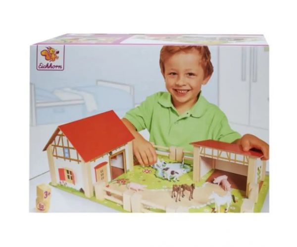 Fermă set de joacă din lemn - Eichhorn
