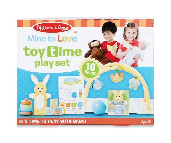 Bebeluși și case de păpuși - Covor de joacă pentru bebeluși cu jucării - Melissa & Doug