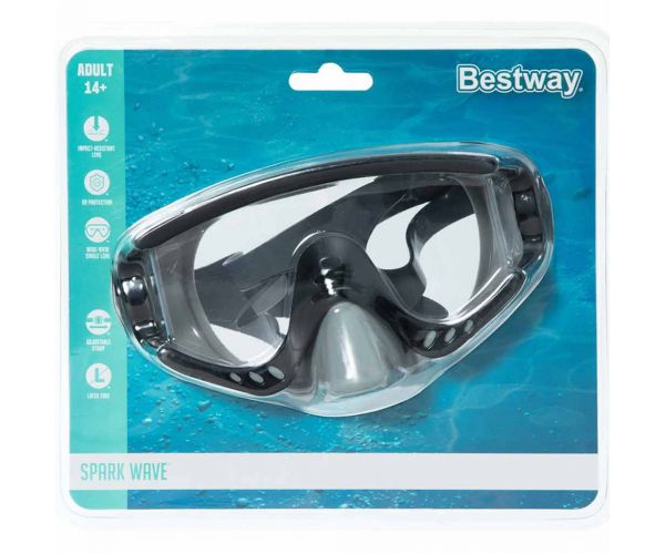Bestway: Mască de scufundări Spark Wave™ în diverse culori, 1 buc.