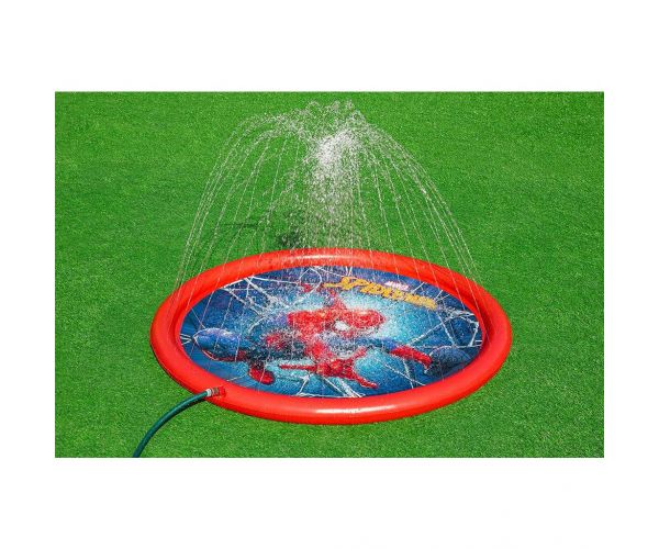 Bestway: Piscină pentru bălăceală Omul-Păianjen™ cu pulverizator de apă, 165 cm