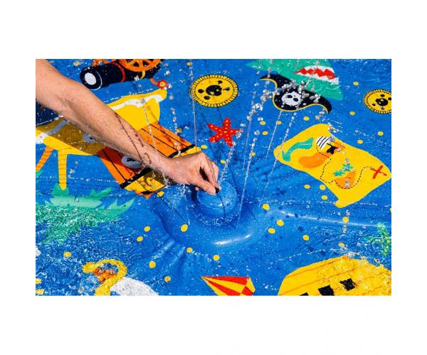Bestway: Piscină pentru bălăcit cu pulverizator de apă, tematică pirați, 170x140 cm