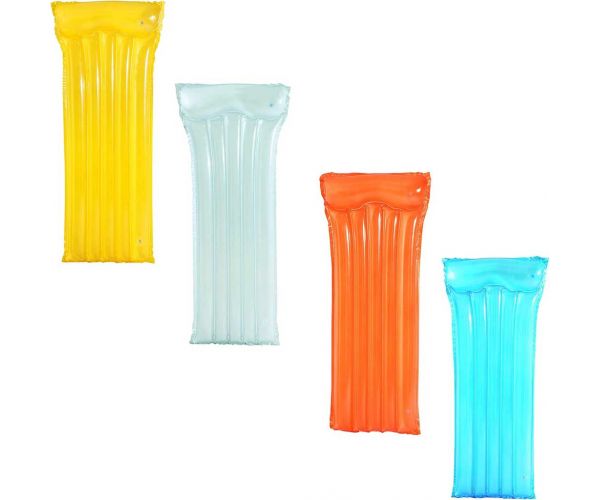 Bestway: Saltea gonflabilă transparentă, în diverse culori, 183 x 76 cm