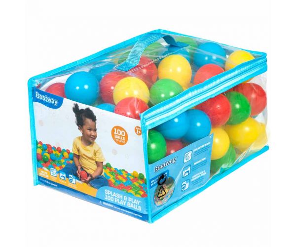 Bestway: Splash & Play™ set de 100 de mingi de joacă