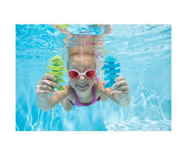 Bestway: Squiggle Wiggle™ jucărie acvatică cu pești, set de 3 piese