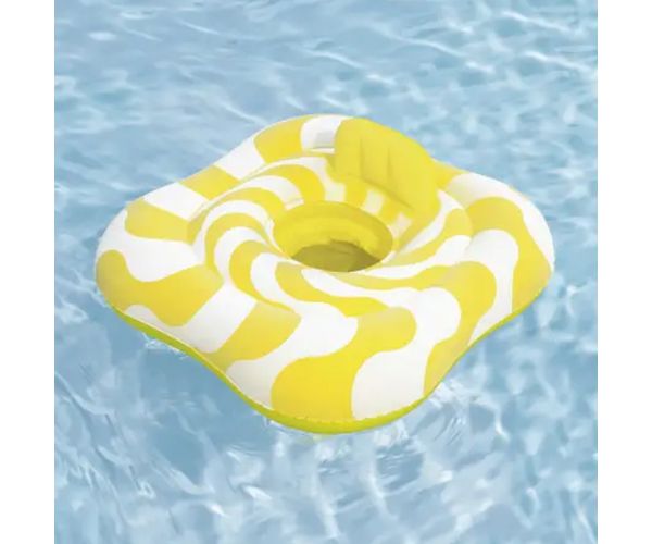 Bestway: Swim Safe colac de înot pentru bebeluși, cu două inele și scaun, 79 cm