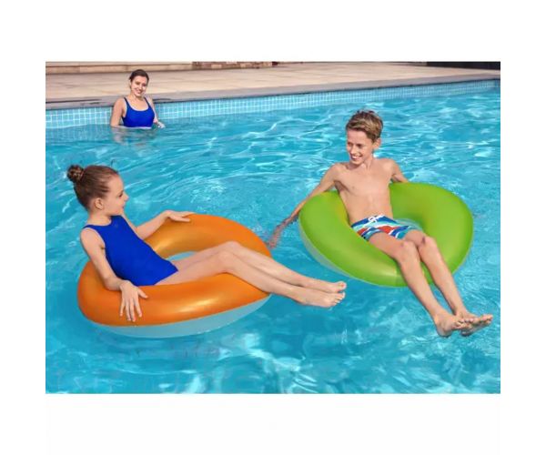 Bestway: colac de înot mat, cu imprimeu neon, în două variante, 91 cm, 1 buc.