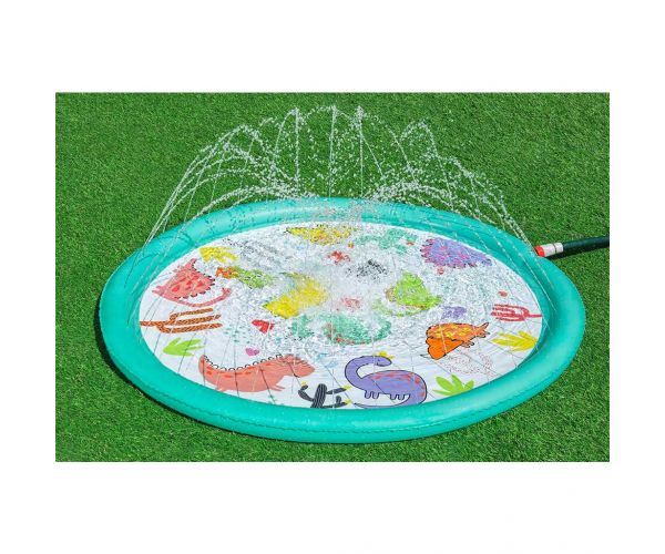 Bestway: piscină pentru bălăcit cu pulverizator de apă, cu dinozauri, 122 cm