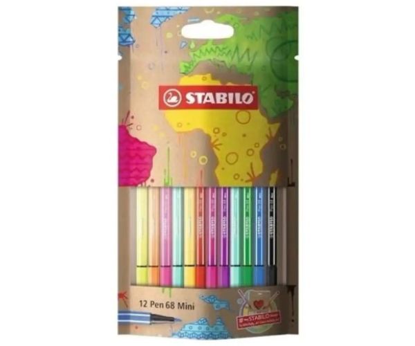 Stabilo: Pen 68 mini 12 bucăți set colorat