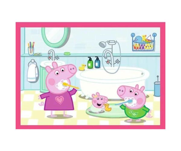 Peppa porcușor - 4 în 1 puzzle de 12,15,20,24 piese - Trefl
