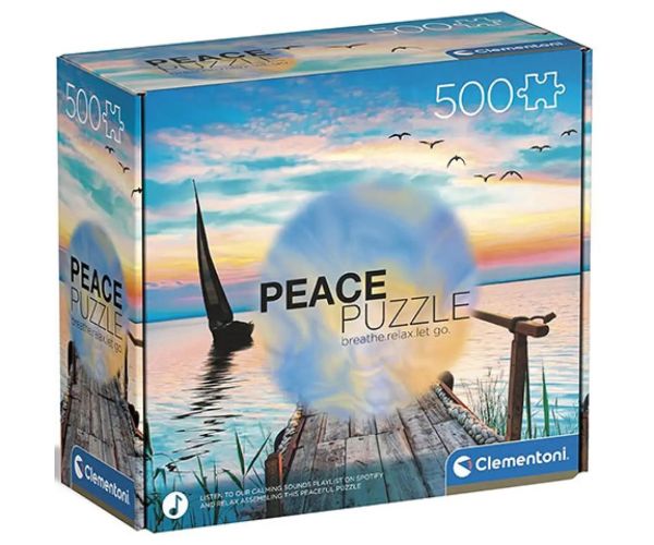Peace Puzzle: Vânt blând 500 de piese puzzle - Clementoni