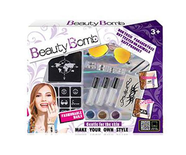 Beauty World: Beauty Bomb csillámtetkó kreatív szett napszemüveggel