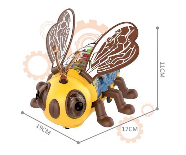 Bee a boldog méhecske fénnyel és mozgó funkcióval 17cm