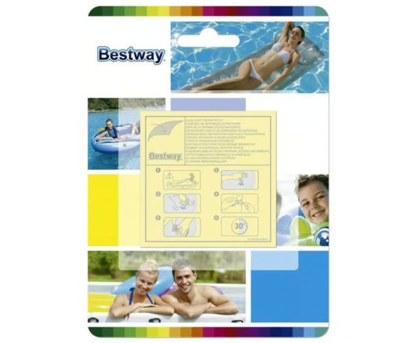 Bestway: Set de petice de reparare 6,5x6,5cm, 10 bucți
