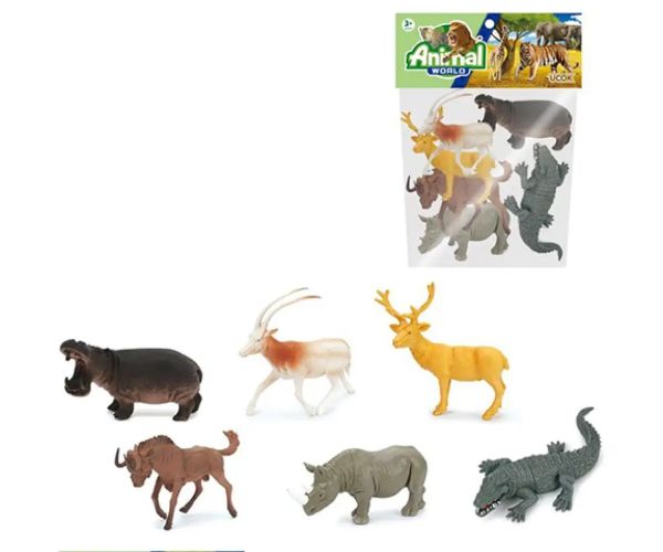 Animalele lumii set de figurine 6buc 12cm