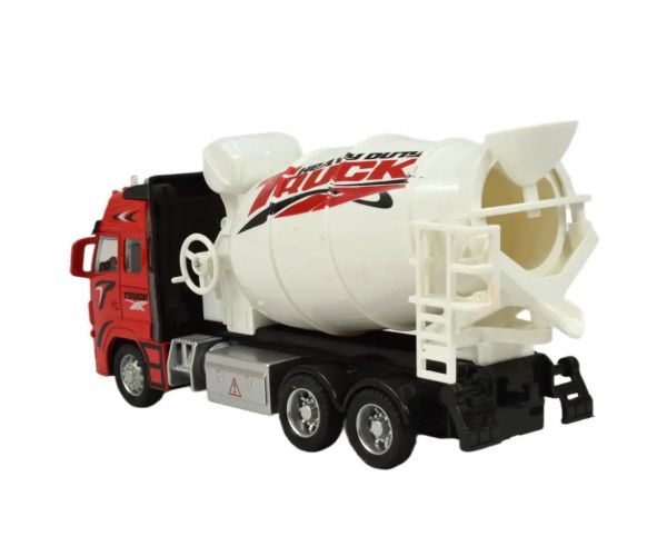 Mașină din aliaj: Camion de beton cu roți cu lumină și sunet în două variante 19cm 1buc