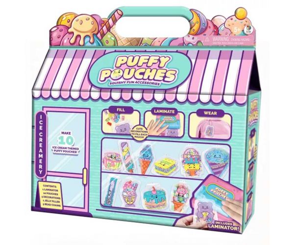 Puffy Pouches: set de design Pufi charm - înghețată