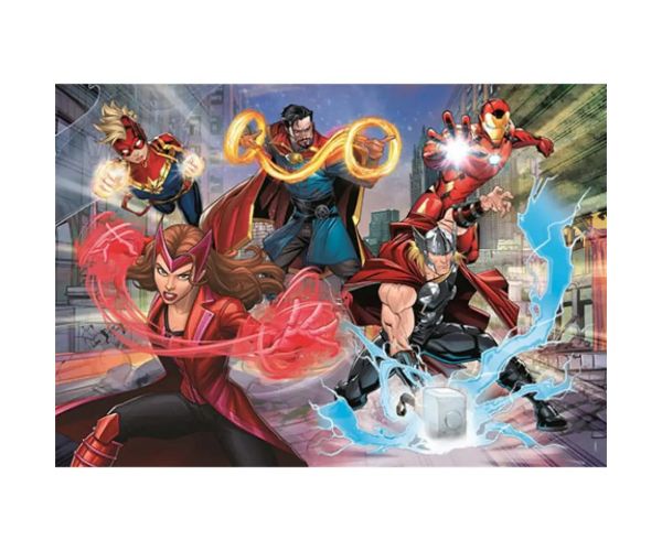 Marvel: Avengers Supercolor sclipici-puzzle 104 bucăți - Clementoni