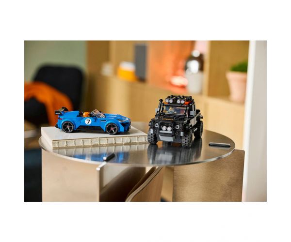 LEGO® Speed Champions: Jaguar Project 7 și Land Rover Defender (77264)