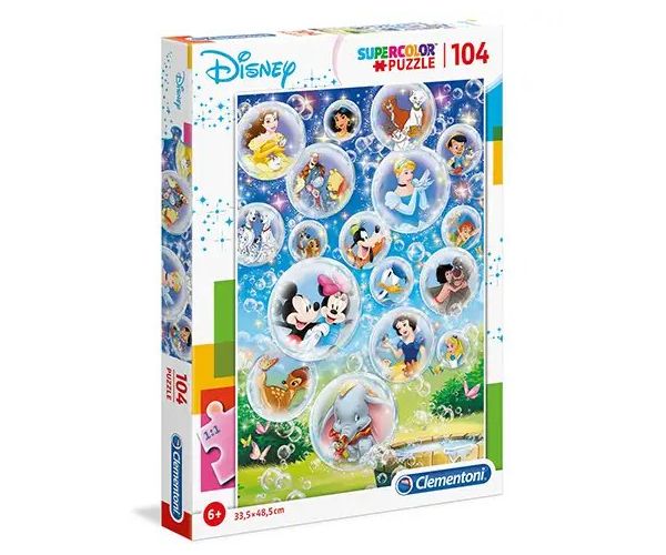 Disney caractere Supercolor puzzle 104 bucăți - Clementoni