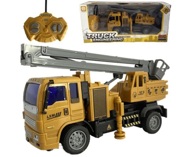 Mașină de lucru cu telecomandă RC cu coș de ridicare la scară 1/36 22cm