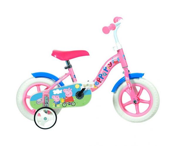 Bicicletă pentru copii Peppa Pig roz, mărimea 10 - bicicletă Dino Bikes