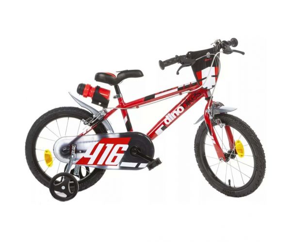 Bicicletă pentru copii Sfera, roșie, mărime 16 - Dino Bikes