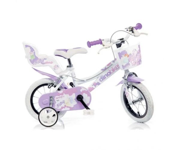 Fehér színű lány gyerek bicikli 12-es méretben - Dino Bikes kerékpár