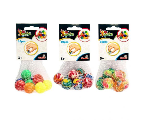 Bile mici săltărețe în plasă, set de 10 buc., diverse, 1 buc. - Simba Toys