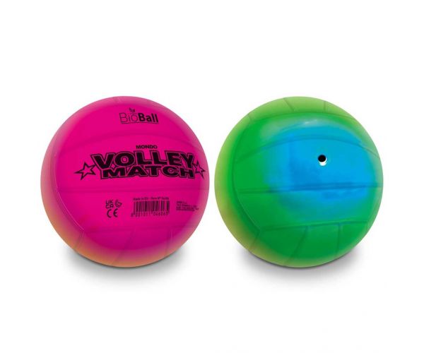 Bioball: Mingea de volei în culori de curcubeu 216mm mărimea 5 - Mondo toys
