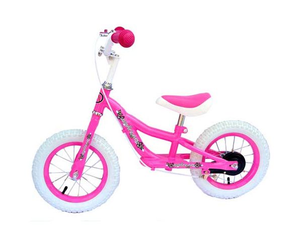 Pink futóbicikli fékkel 12" - Spartan