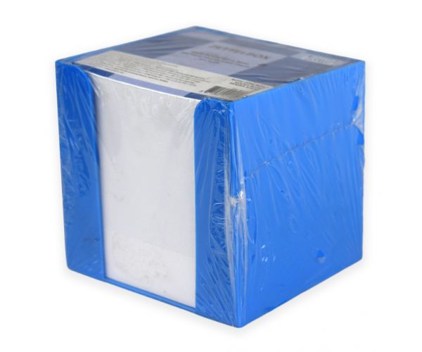 Blocnotes în suport albastru, 750 de file, 9x9x9 cm