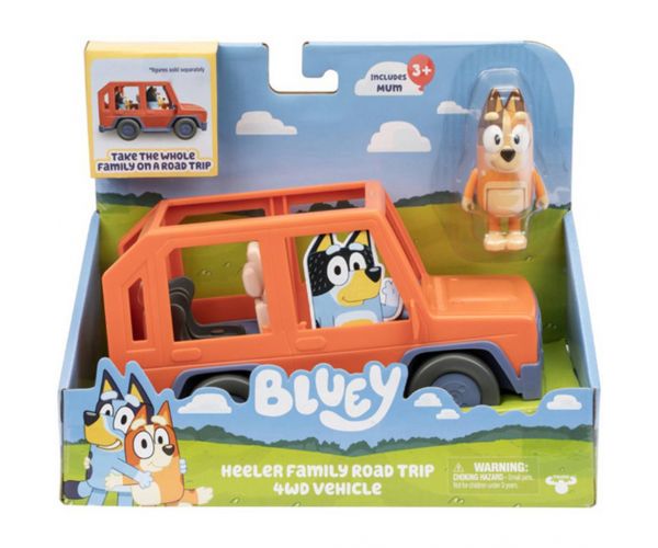 Bluey: 4x4 off-road cu figurina personajului Mama