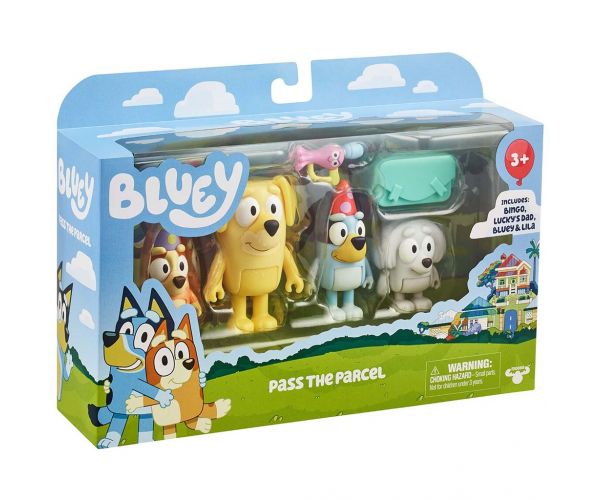 Bluey: Adaugă în continuare pachetul set de 4 figurine de joc