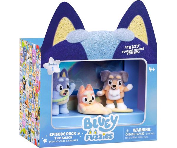 Bluey Fuzzies Episod set de 3 piese - Plaja