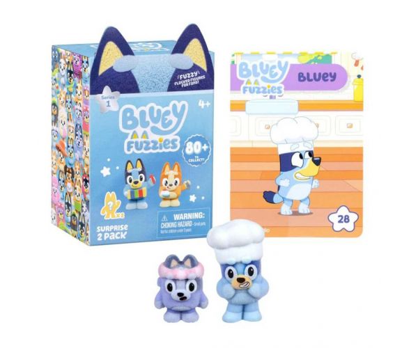 Bluey Fuzzies pachet surpriză cu 2 figurine