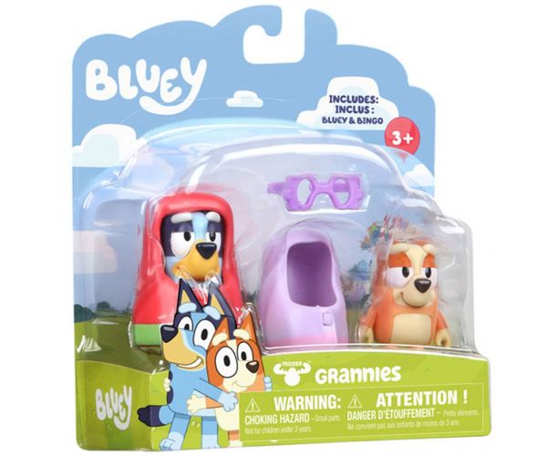 Bluey: Pachet dublu de figurine - Bluey bătrân și Bingo