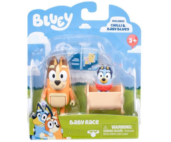 Bluey: Pachet figurine dublu - Baby Bluey și Chilli