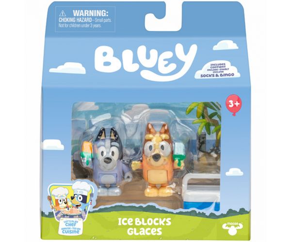 Bluey: Dupla karakter figura csomag - Jégkrém